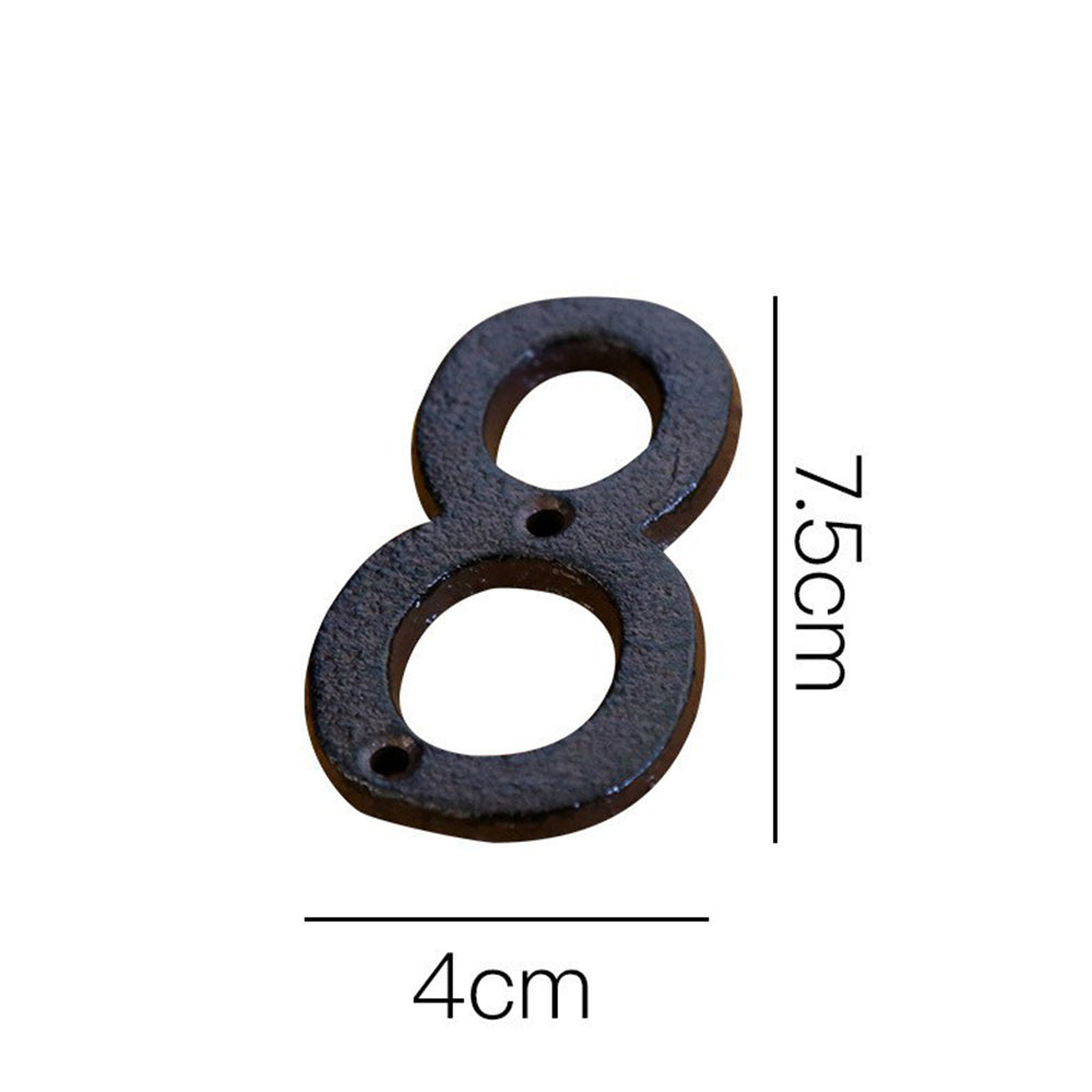 Antique Numeral 75mm No 8