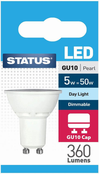 Status GU10 4.5 Watt LED Dimmable Spot Light Bulb, Day White