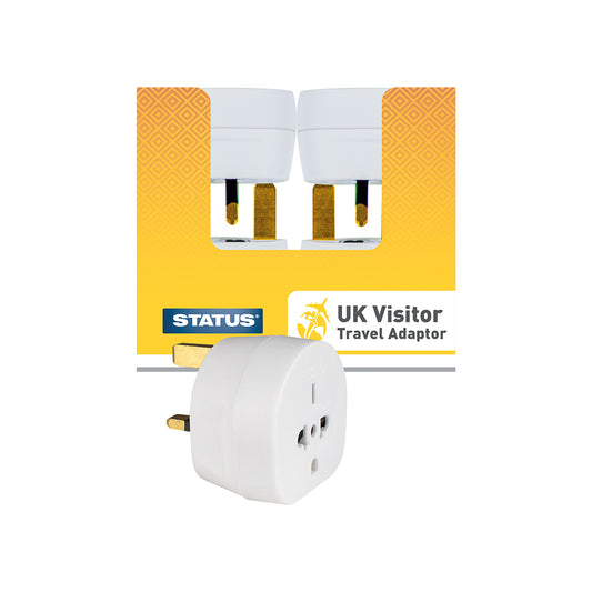 UK - Visitor Adaptor - White - Status