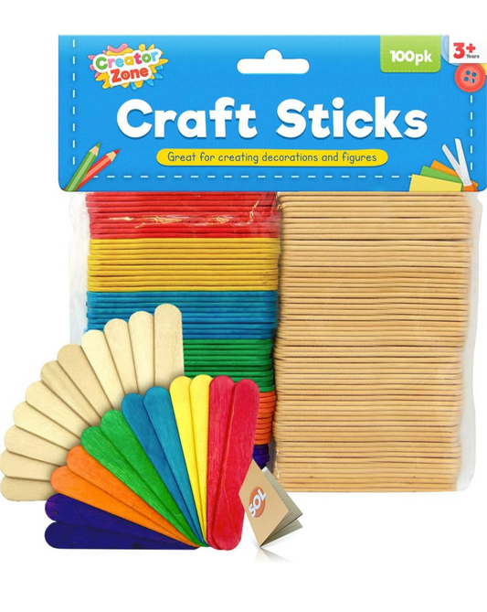 100 BÂTONNETS DE BRICOLAGE