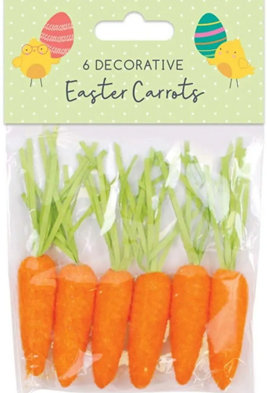 6 Decorative Easter Carrots