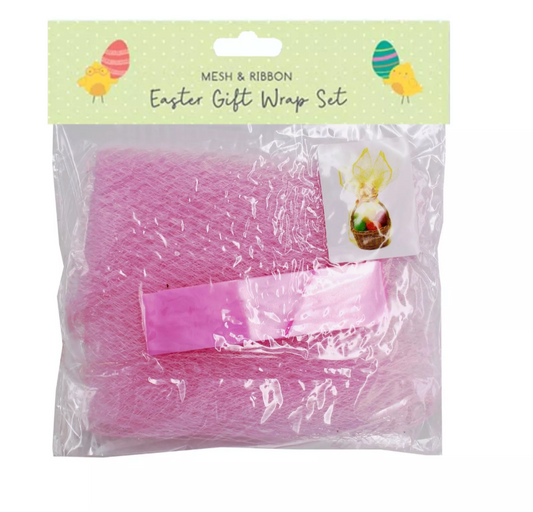 Mesh & Ribbon Easter Gift Wrap Set