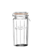 1.8L Glass Storage Clip Top Rice Pasta Flour Container Airtight Preserving Jar