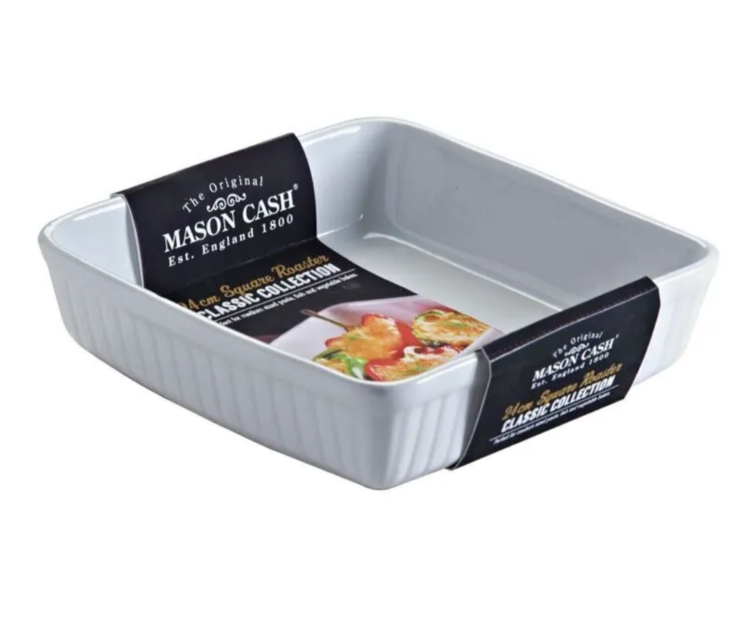 Mason Cash Collection Stoneware Square Roasting Baking Serving Dish Ceramic