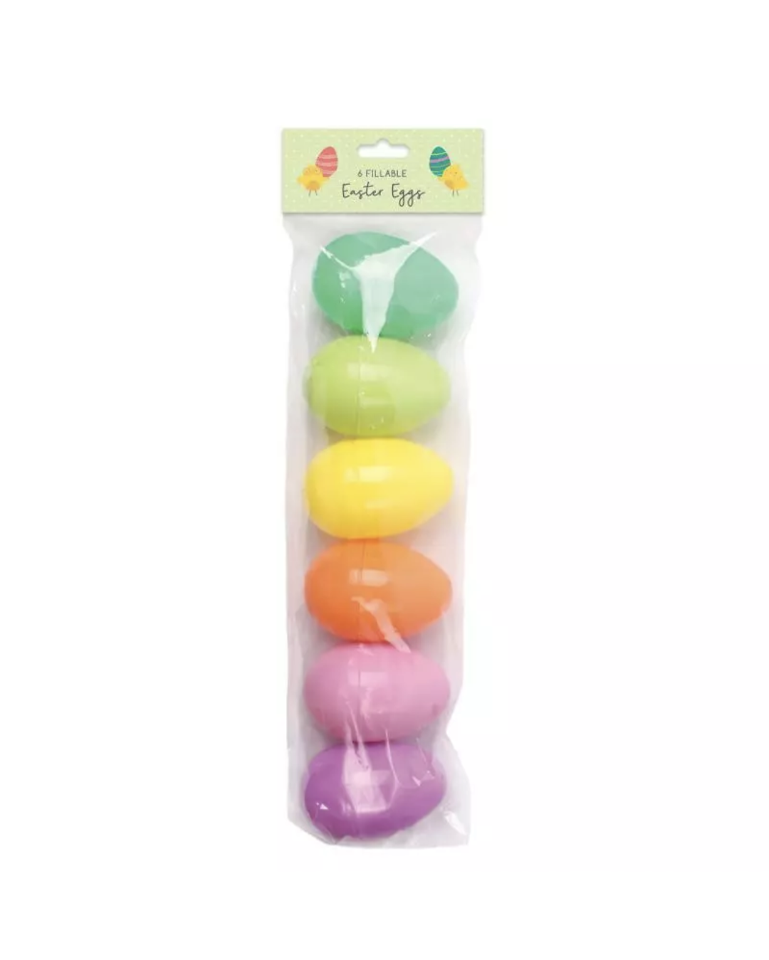 Lot de 6 œufs de Pâques à remplir