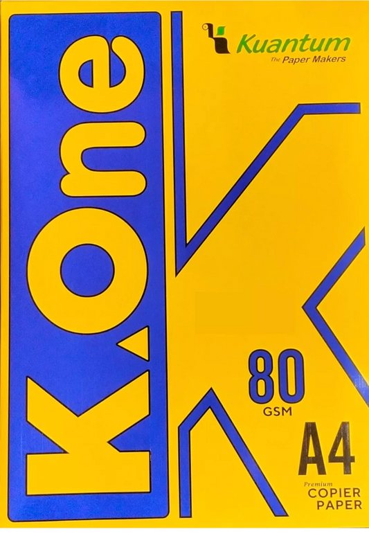 K One A4 Copier Paper 80gms 500 Sheets - 1 Pack