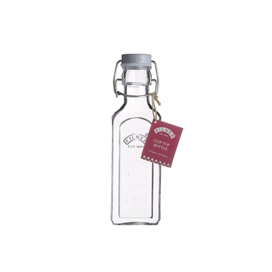 Kilner Bouteille en verre 300 ml avec fermeture mécanique pour sirops, huiles et sauces