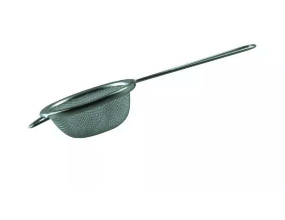 Tea Strainer Tin 7cm Kitchen Handle Gadget Utensils Sieve Leaf Cooking Icing