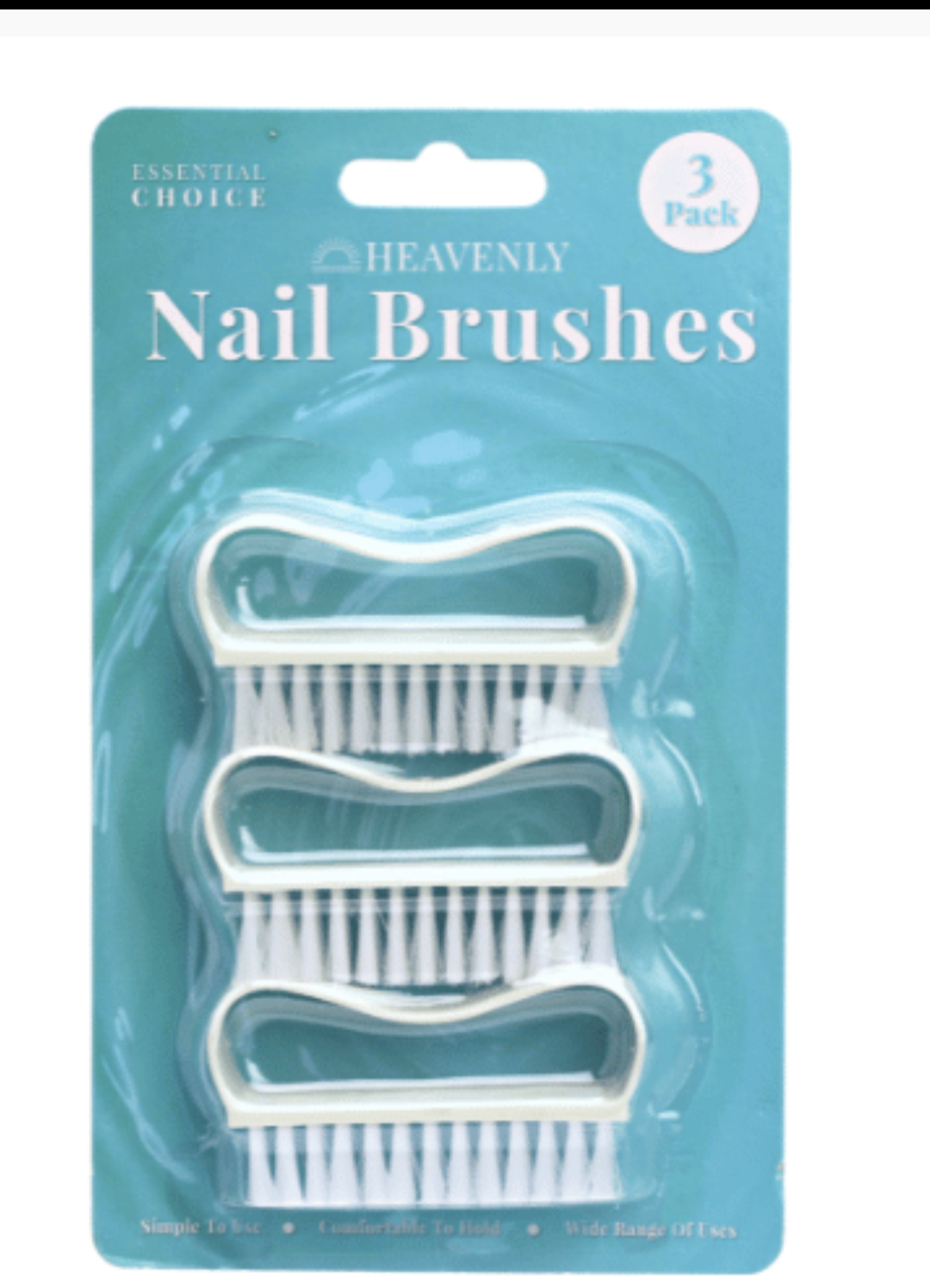 Lot de 3 brosses à ongles