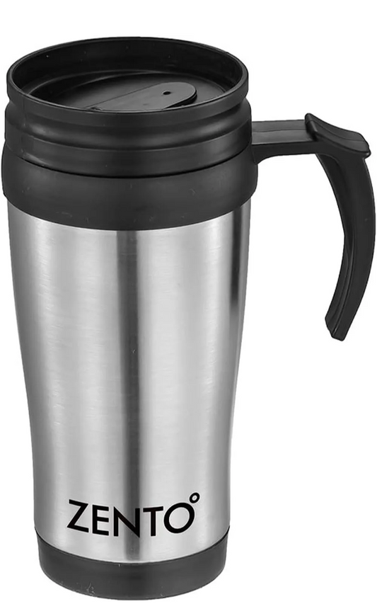 Tasse de voyage pour thé et café, 450 ml, en acier inoxydable, réutilisable