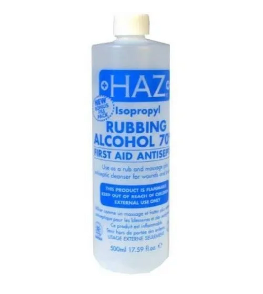 Alcool isopropylique à friction Haz 70 % 500 ml