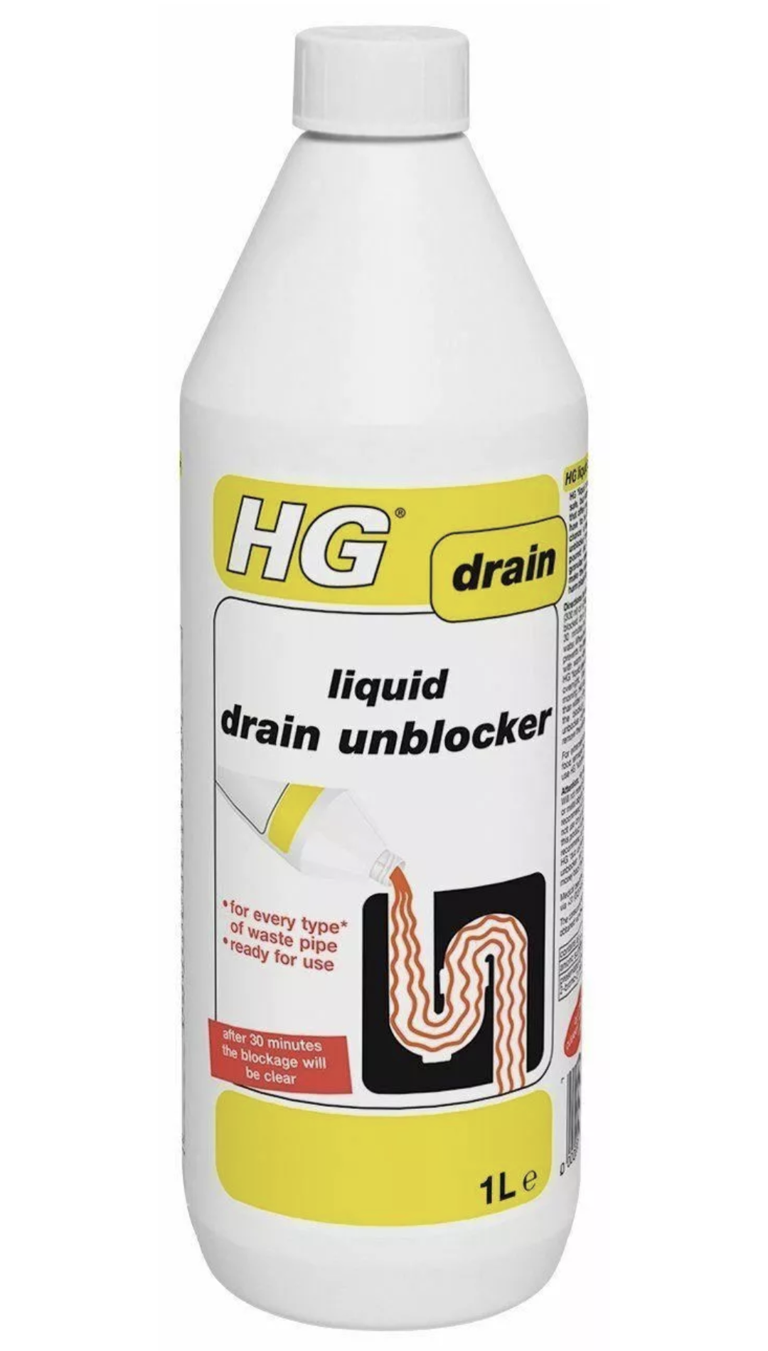5 HG Liquid Drain Unblocker  1 Litre