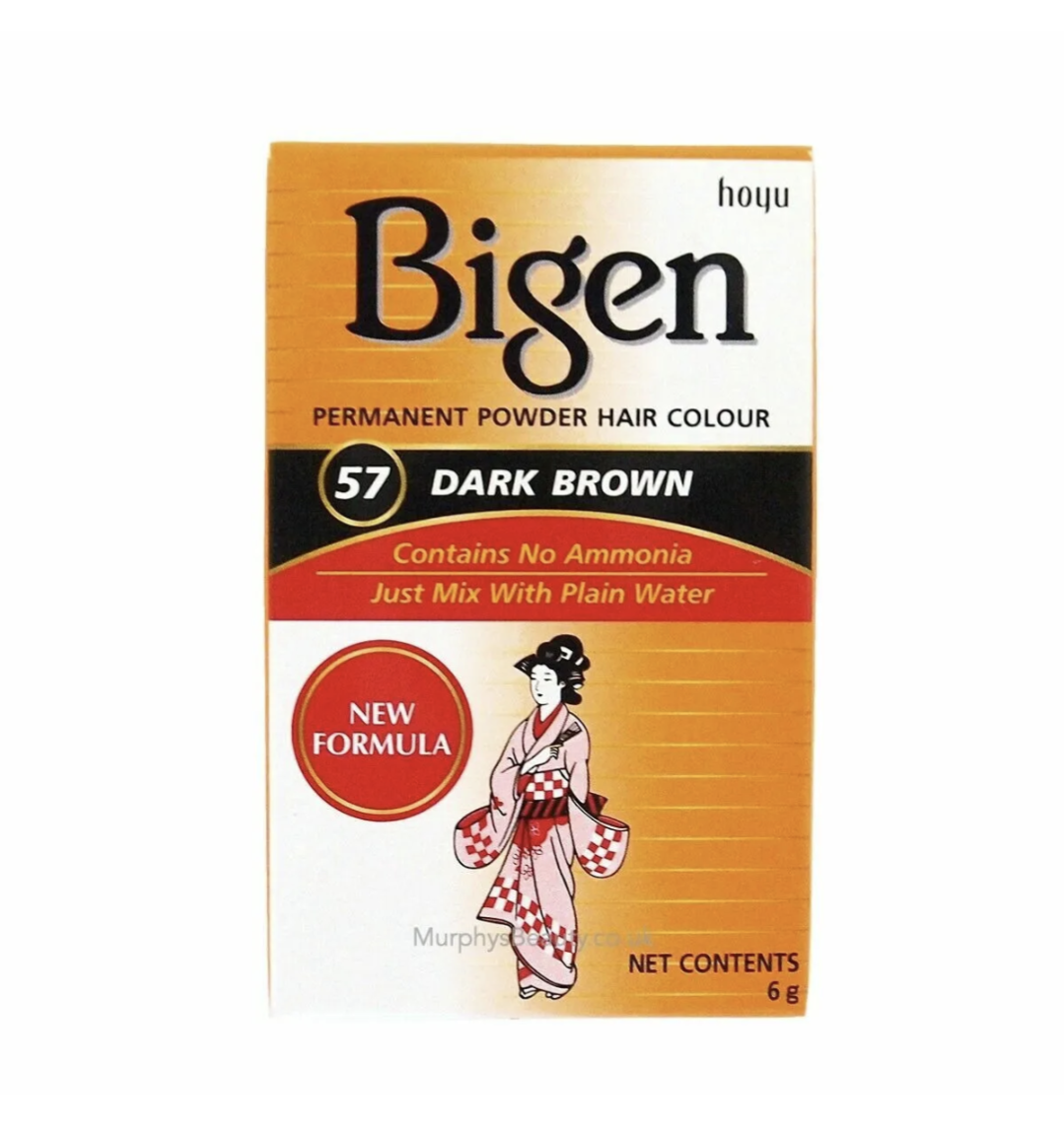 Bigen | Permanent Powder Hair Colour (6g) (57 Dark Brown)