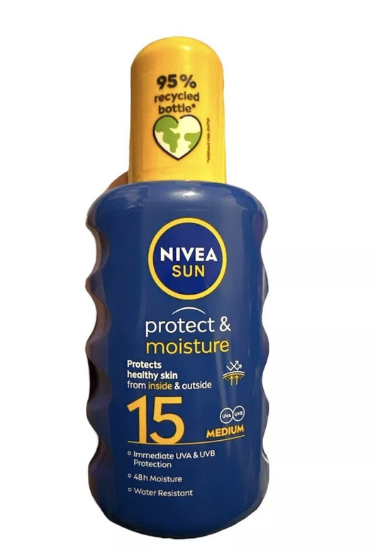 NIVEA SUN Protect & Hydrate Spray Solaire SPF15 (200ml)