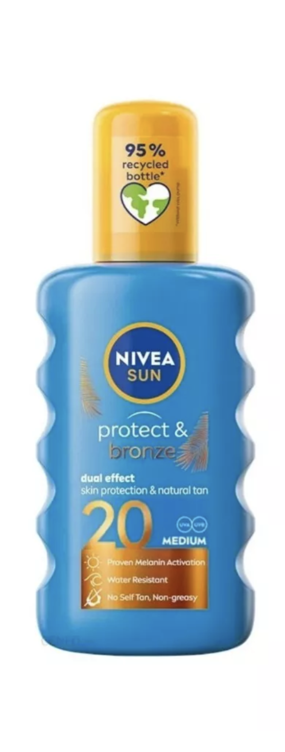 Spray Protection & Activateur de bronzage Résistant à l'eau SPF20 - 200ml