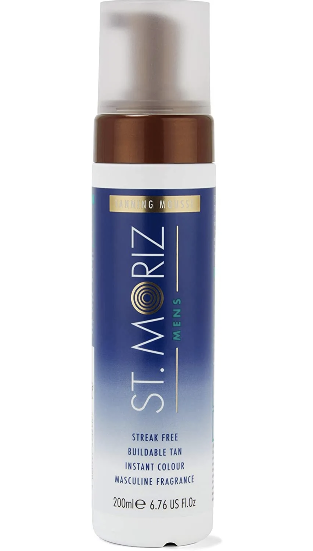 St. Moriz Mens Streak Free Self Fake Tan Tanning Mousse - 200ml