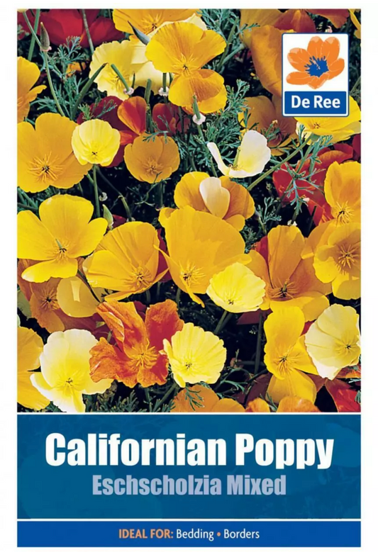 De Ree Graines mélangées de pavot de Californie Eschscholzia