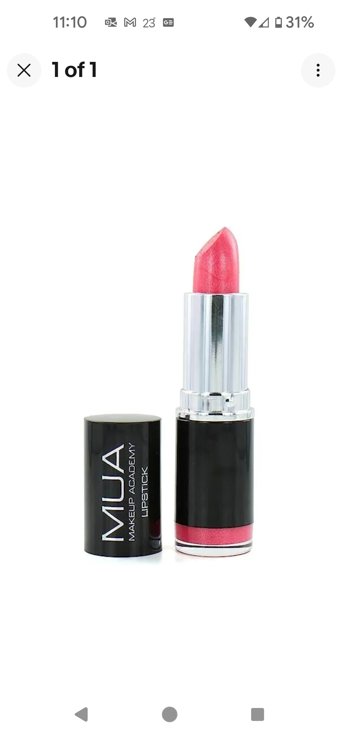 MUA Make Up Academy Lipstick Shade 12 Pink Satin