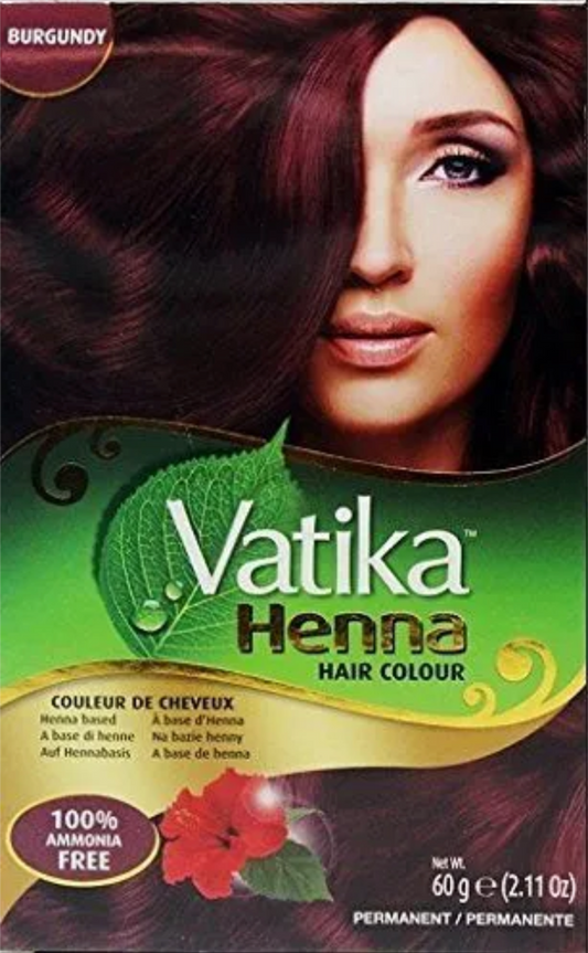 Dabur Vatika  Burgundy Henna Hair Colour Powder- 60g