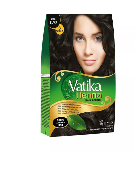 Dabur Vatika  Jet Black Henna Hair Colour Powder- 60g