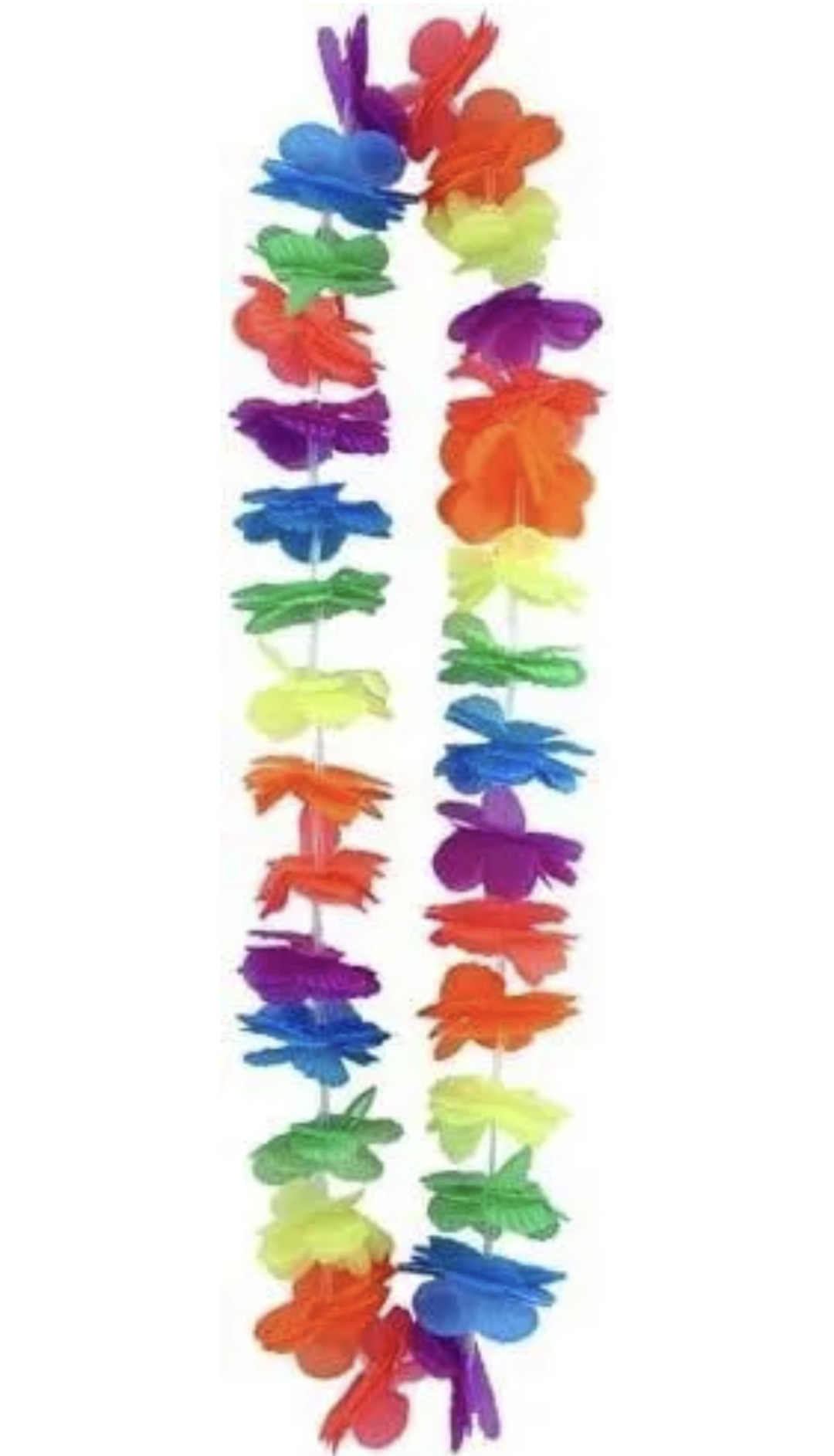 Multicolored Hawaiian lei 100cm