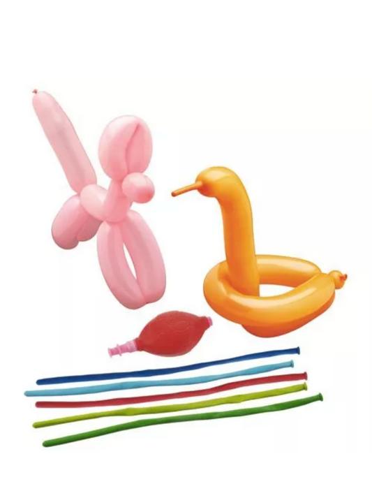 5 ballons à sculpter Papstar avec pompe