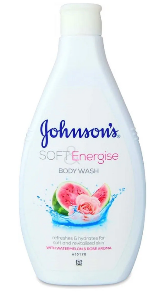 JOHNSON'S SOFT & ENERGISE BODY WASH400ML