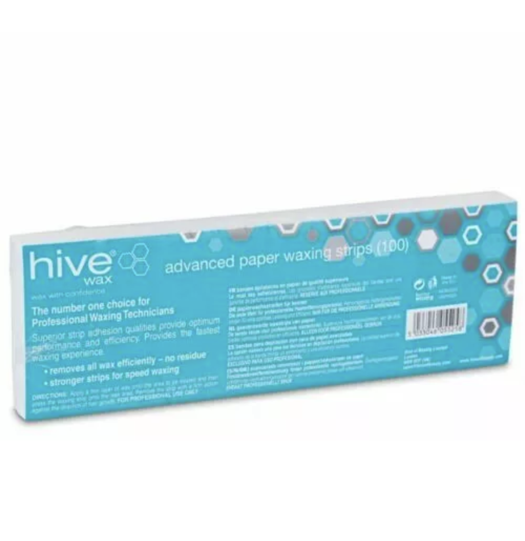 Bandes Épilatoires Papier HIVE ADVANCED 22 x 7,5cm (100)