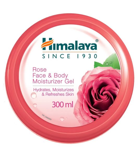 Gel hydratant visage et corps à la rose Himalaya - 300 ml.
