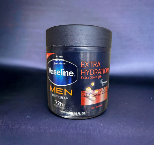 Vaseline Men Extra Hydration Body Cream  Dry Skin - 400ML