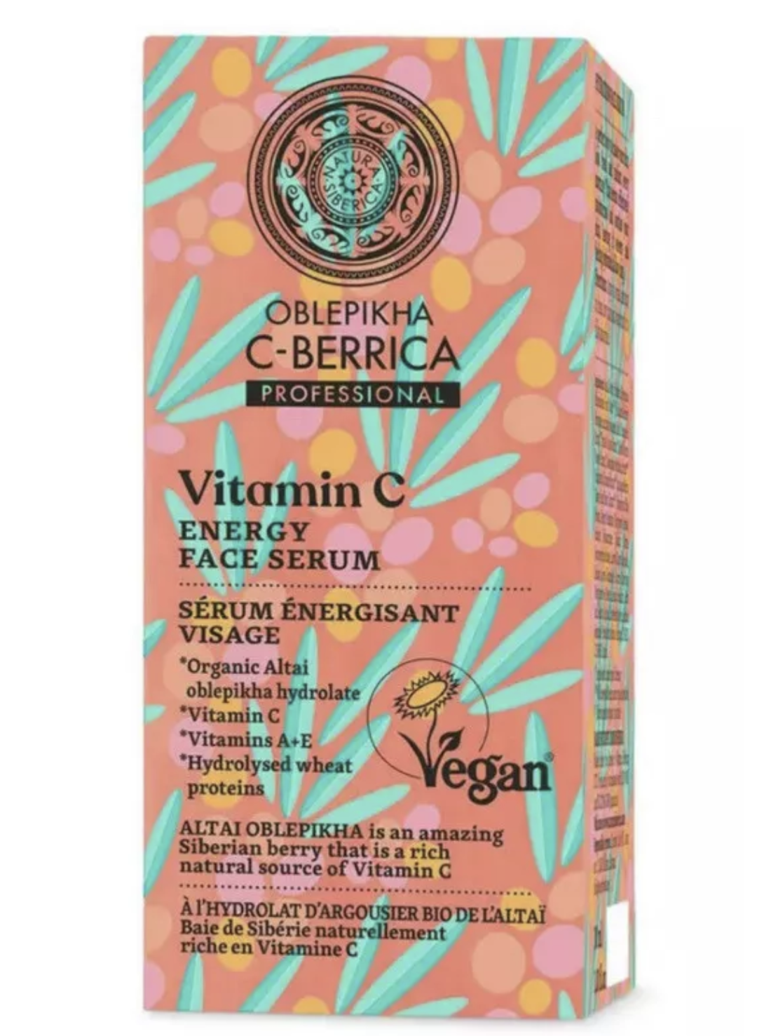 Natura Siberica C-Berrica Sérum Visage Énergisant Naturel 30 ml Vegan