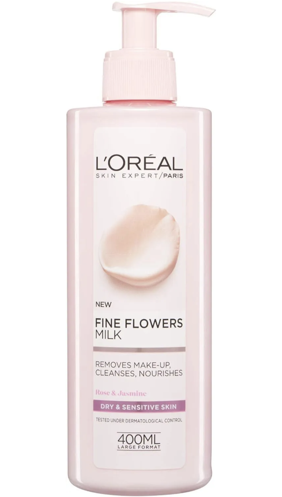 L'Oreal Paris Fine Flowers Cleansing Milk Lotion Makeup Remover Dry Sensitive S 400ml