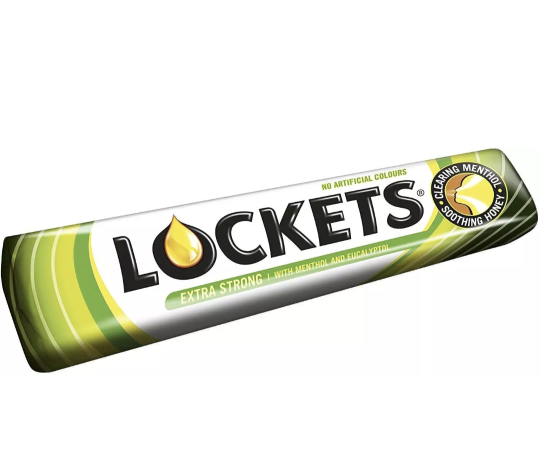 Lockets Cough Sweets Lozenges Extra Strong Menthol 41g