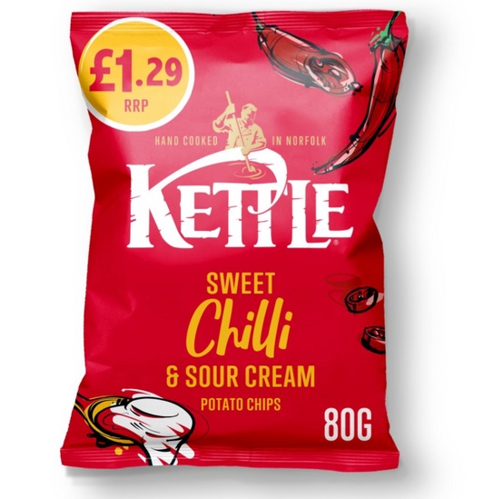 Kettle Sweet Chili & Sour Cream Potato chips 80g