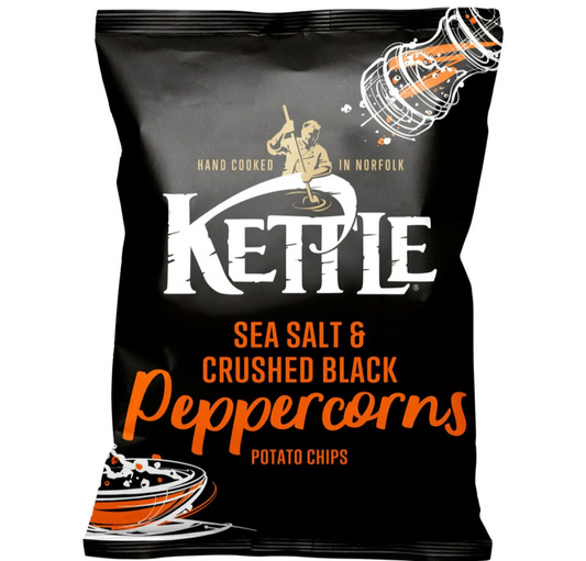 Kettle S/Salt & Black Peppercorns Potato Chips 80g