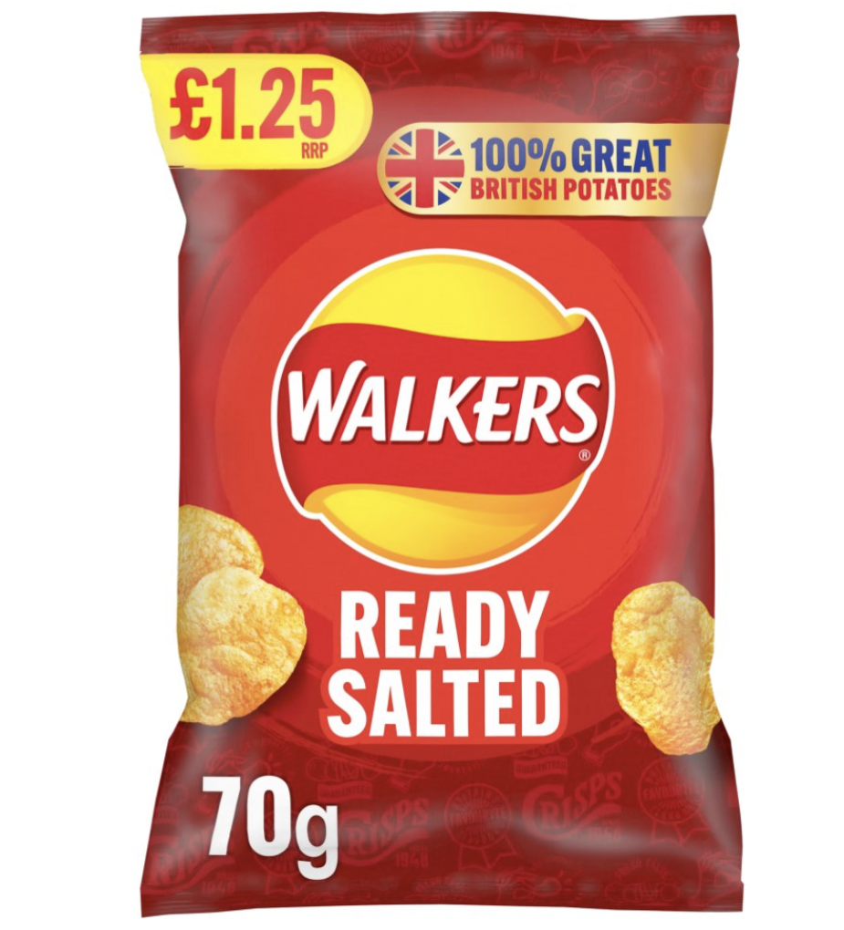 Walkers Ready Salted Crisps 70g