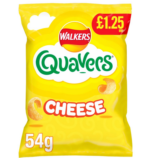 Walkers Quavers Cheese Snacks Crisps  54g