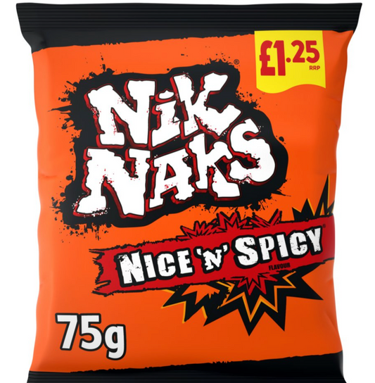 Nik Naks Nice 'N' Spicy Crisps 75g