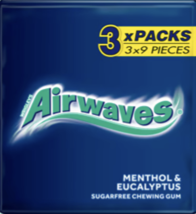Airwaves Menthol & Eucalyptus Chewing Gum