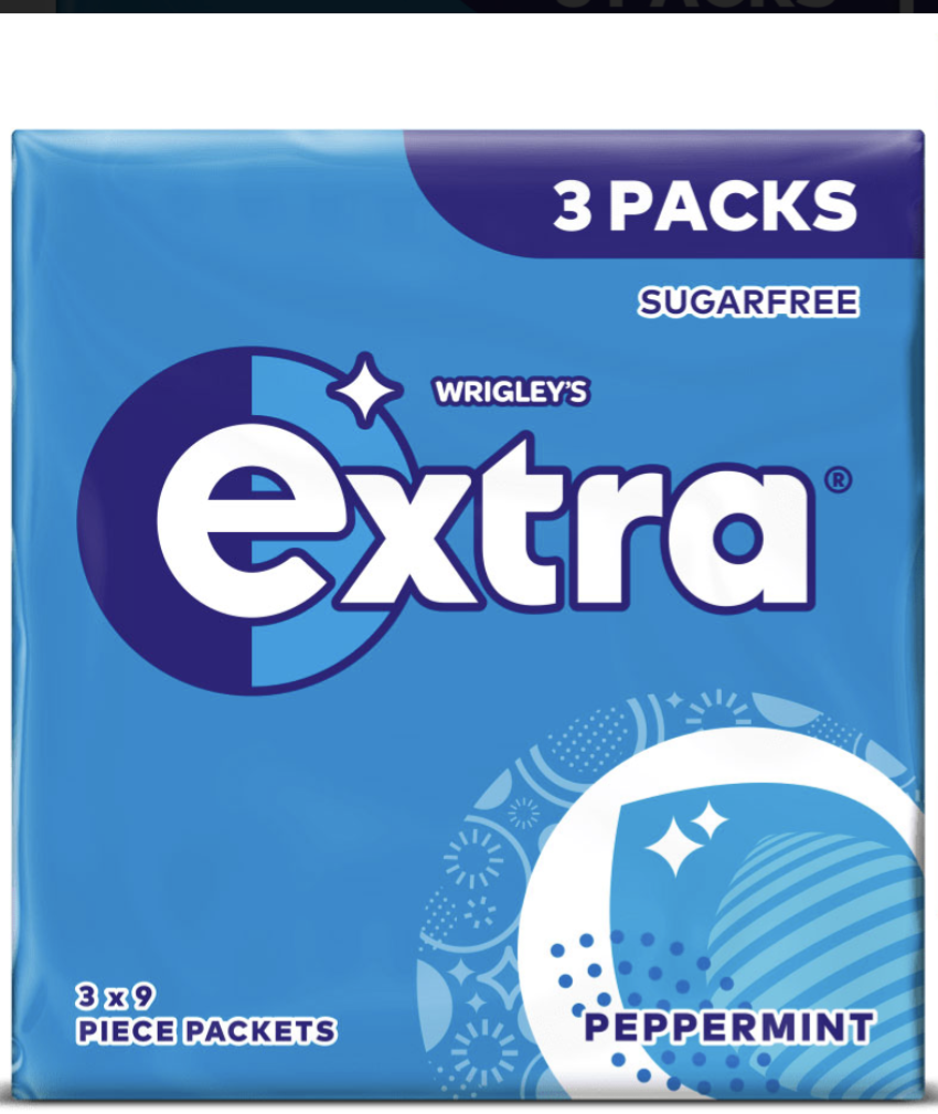 Wrigley’s Extra Chewing Gum Peppermint 3pk