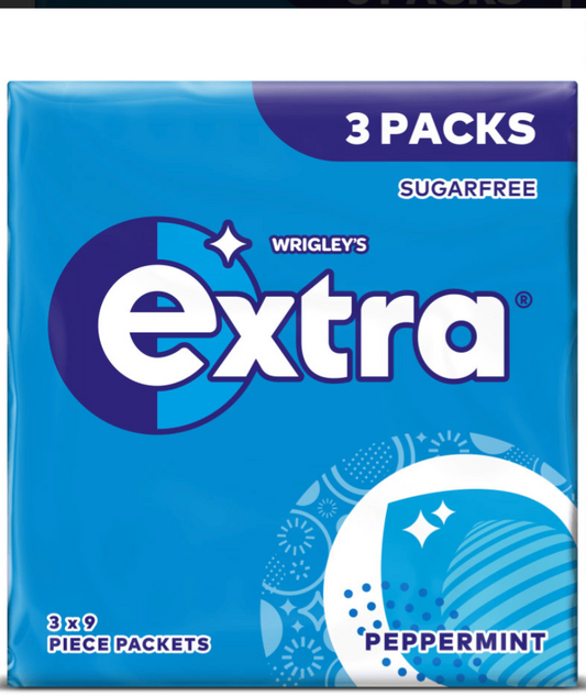 Wrigley’s Extra Chewing Gum Peppermint 3pk