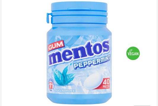 Mentos Chewing-gum Menthe Poivrée 40 Pièces 56g