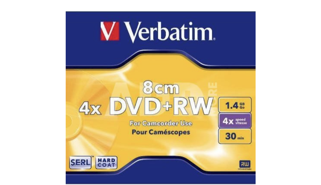 Verbatim mini DVD+RW 30/1,4 Go 4X