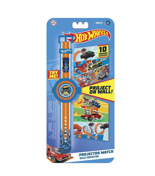 Montre de Projection Numérique Hot Wheels pour Enfants avec 10 Images