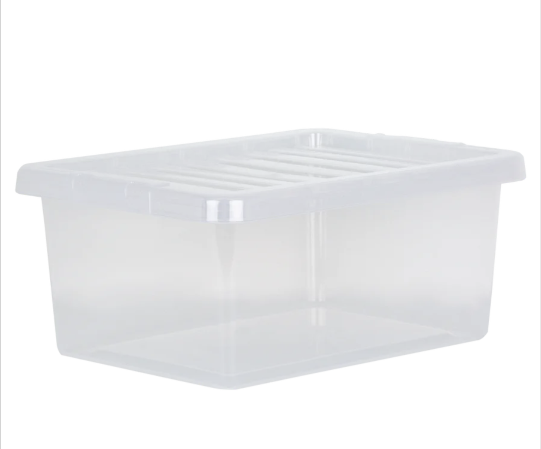 BOÎTE CRISTAL 14L ET COUVERCLE TRANSPARENT