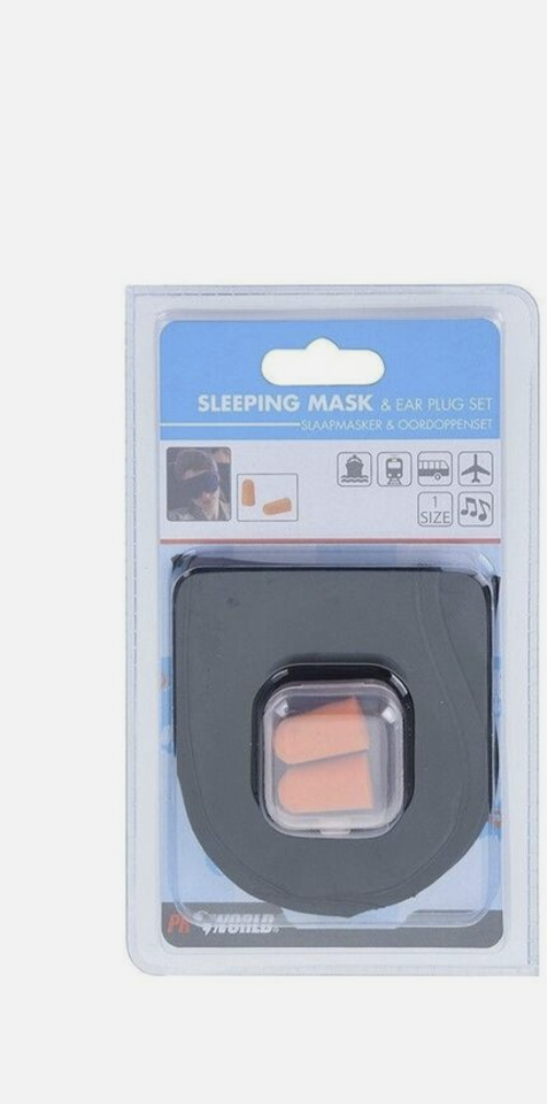 Masque de sommeil de voyage avec 2 bouchons d'oreille et étui