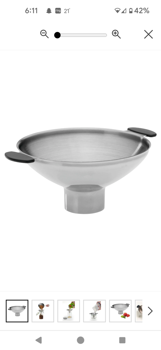 Jam funnel, preserving funnel, stainless steel, approx. 12.5 cm