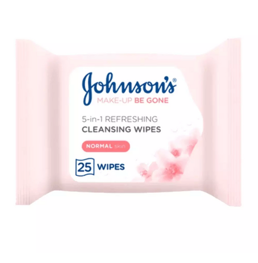 JOHNSONS FACE WIPES MAKE UP REFRESHING 25s