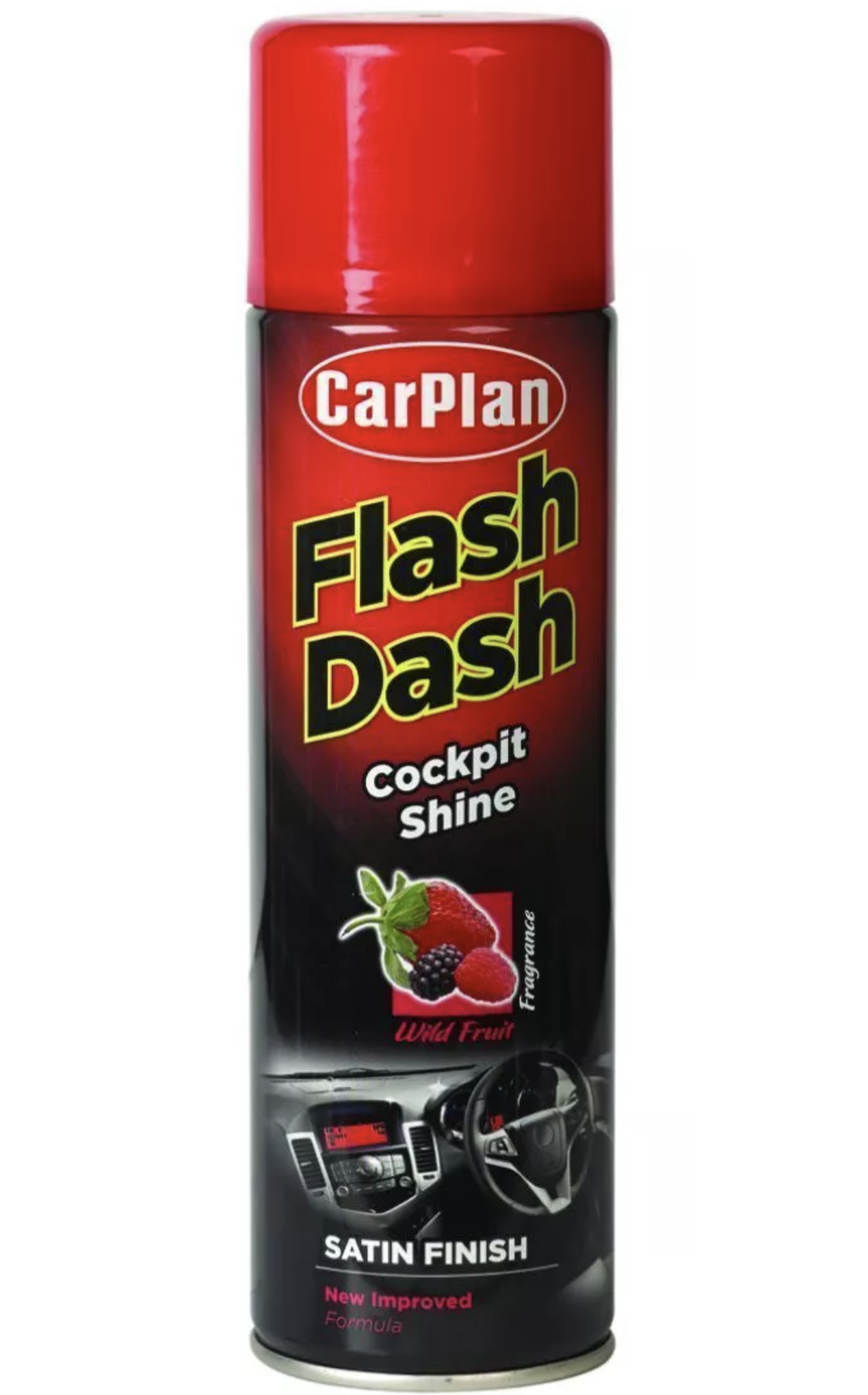 CARPLAN FLASH DASH LUSTRANT COCKPIT FRUITS SAUVAGES FINI SATINÉ 500ml