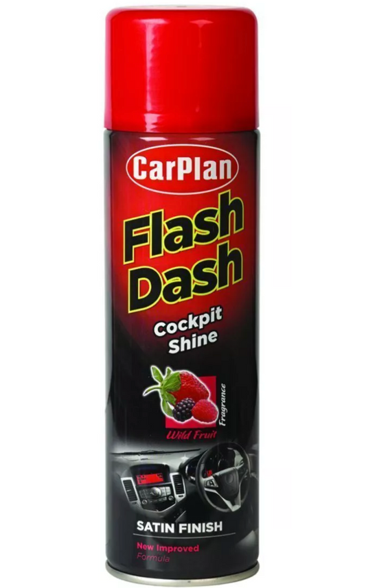 CARPLAN FLASH DASH COCKPIT SHINE WILD FRUIT SATIN FINISH 500ml